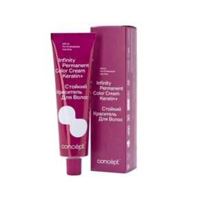 Стойкий краситель для волос Infinity Permanent Color Cream Keratin +